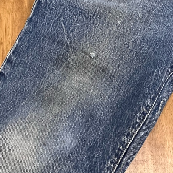 LEVIS Vintage 501 Distressed Classic Wash Straight Leg Jeans - Picture 12 of 16